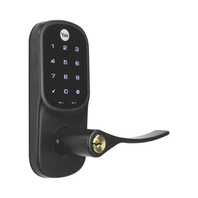 Cerradura YRL226 con Teclado Táctil y Manija /Smarphone Control Opcional/ bronce Antiguo/ Para puertas de 35 mm a 45 mm de espesor.