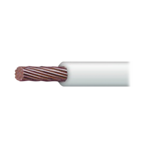 Cable Eléctrico 8 awg  color blanco,Conductor de cobre suave cableado. Aislamiento de PVC, autoextinguible. BOBINA 100 MTS