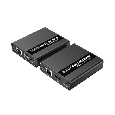 Kit extensor KVM (HDMI y USB) | 40m 4k@30Hz 40m | 1080P@60Hz | Cat 6, 6a y 7 | CERO LATENCIA | HDR | Salida Loop | Uso 24/7 | Salida de audio de 3.5mm | Transmite el Video y Controla tu DVR vía USB a distancia. - Image 2