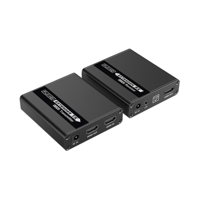 Kit extensor KVM (HDMI y USB) | 40m 4k@30Hz 40m | 1080P@60Hz | Cat 6, 6a y 7 | CERO LATENCIA | HDR | Salida Loop | Uso 24/7 | Salida de audio de 3.5mm | Transmite el Video y Controla tu DVR vía USB a distancia. - Image 3