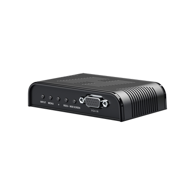 Convertidor de S-VIDEO, BNC (CVBS), VGA a VGA / Resolución 1080P @60Hz / Soporta ajuste de Brillo, contraste, saturación de color / Alimentacion incluida.