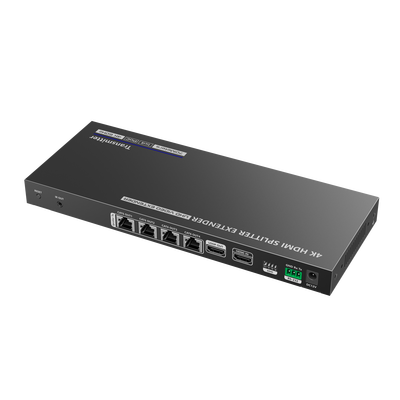 Kit Divisor y Extensor HDMI / Divide 1 Fuente HDMI a 4 Pantallas / Extiende la señal HDMI hasta 70 m / Resolución 4K @ 60 Hz/ Cat 6/6a/7 / IPCOLOR / CERO LATENCIA / Uso 24/7 / Puerto S/PDIF / EDID / RS232 / Salida Loop / Alimente solo el Tx - Image 4