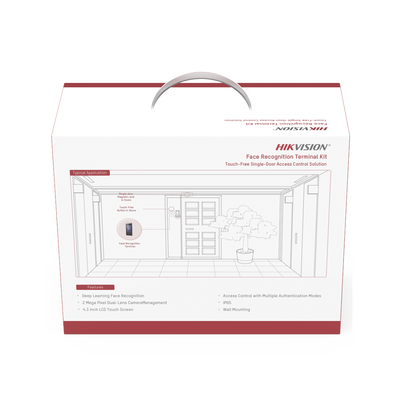 Kit de Control de Acceso TODO INCLUIDO con Lector de Rostros, QRs , Tarjetas y Huellas compatible con App HIKConnect / Videoportero / Incluye Electroimán Botón de Salida y Montajes Z y L para imán - Image 4