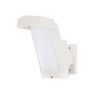 Detector de Movimiento PIR Antimascara / 100% Exterior /  Inalambrico (Alimentación) / Hasta 12 metros a 85°; de cobertura/ Instalación a 3 metros / Compatible con cualquier panel de alarma