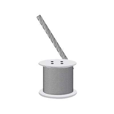 Cable Retenida 7 Hilos, Resistencia 1293 Kg. Diámetro 3/16" (Venta x metro).