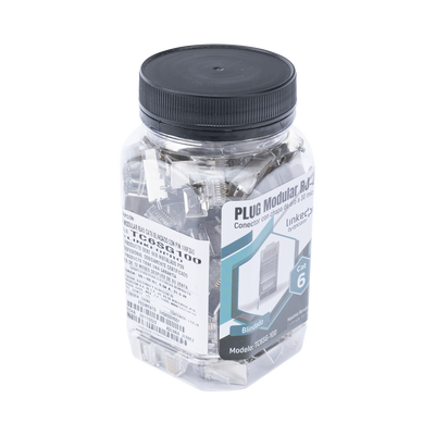 Bote con 100 Piezas de Plug Modular RJ45 Cat6 blindado con pin de tierra, chapado de oro a 30 micras para durabilidad extrema - Image 4