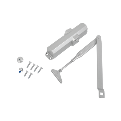 Cierrapuertas Fuerza 4/ Para puertas de hasta 1100 mm de Ancho/ Color Plata /Certificación UL - Image 4