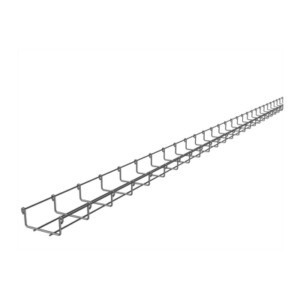 Charola Tipo Malla 33/100 mm, Acabado Electro Zinc, Hasta 53 Cables Cat6, Tramo de 3 Metros