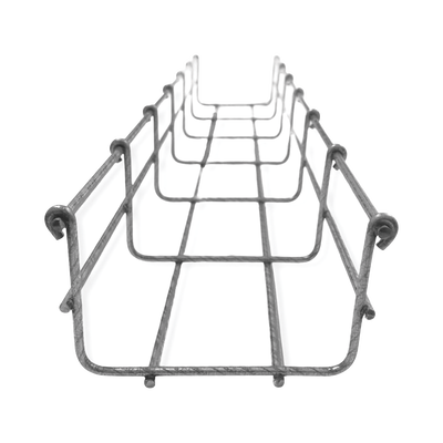 Charola tipo malla 66/100 mm BIMETÁLICA para Instalación en Exterior o Interior, Extrema Resistencia y Durabilidad. Hasta 105 cables Cat6 (Tramo de 3 metros)