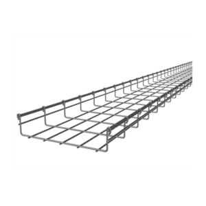 Charola Tipo Malla 66/250 mm, Acabado Electro Zinc, Hasta 263 Cables Cat6, Tramo de 3 Metros