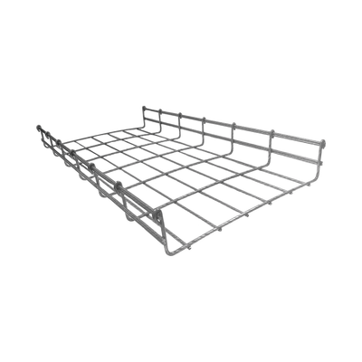 Charola tipo malla 66/300 mm BIMETÁLICA para Instalación en Exterior o Interior, Extrema Resistencia y Durabilidad. Hasta 315 cables Cat6 (Tramo de 3 metros)