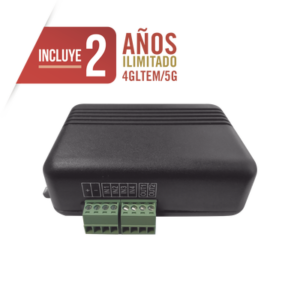 Controlador 4GLTEM / 4 ENTRADAS Y 2 SALIDAS / 2 AÑOS ILIMITADOS INCLUIDOS / Activacion Remota /Notificacion PUSH e EMAIL / APP SIN COSTO / Soporte para Reporte a Central de Alarma