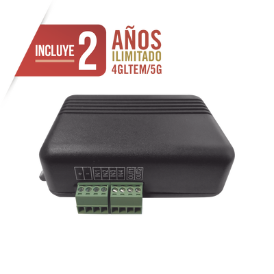 Controlador 4GLTEM / 4 ENTRADAS Y 2 SALIDAS / 2 AÑOS ILIMITADOS INCLUIDOS / Activacion Remota /Notificacion PUSH e EMAIL / APP SIN COSTO / Soporte para Reporte a Central de Alarma