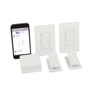 Control de iluminación, Kit hub controlador, dimmer, control remoto, base mesa y tapa