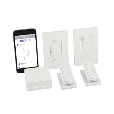 Control de iluminación, Kit hub controlador, dimmer, control remoto, base mesa y tapa