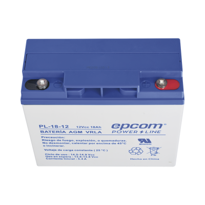 Batería 12 Vcc / 18 Ah / UL / Tecnología AGM-VRLA / Para uso en equipo electrónico Alarmas de intrusión / Incendio/ Control de acceso / Video Vigilancia / Terminales de tornillo M5 ( HEX ) / Cargador recomendado CHR-80. - Image 5