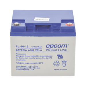 Batería de Respaldo para equipo electrónico / UL / 12V @ 40 Ah / Tecnología AGM-VRLA / Uso en: Aplicación fotovoltaica / Terminales tipo  M6  (  HEX )