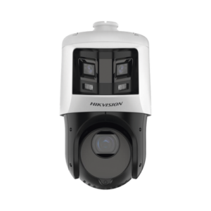 [TandemVu] Domo PTZ IP 4 Megapixel con Cámara Panoramica 6 Megapixel / 25X Zoom / 100 mts IR / IP66  / WDR / PoE+ / Entrada-Salida de Audio y Alarma / Ultra Baja Iluminación / Micro SD