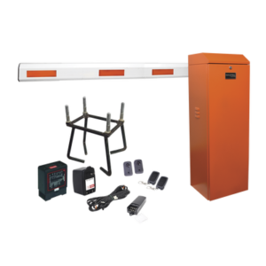 Kit COMPLETO Barrera Izquierda XBF naranja / 3M / Incluye sensor de masa, transformador, lazo, ancla, fotoceldas y 2 controles inalámbricos