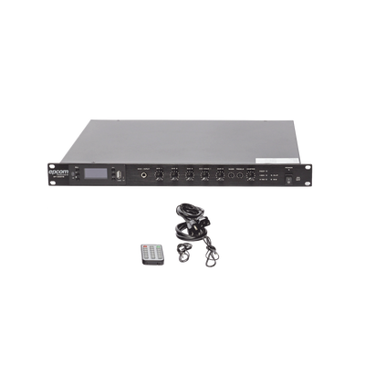 Amplificador Mezclador | 120W RMS | Sistema 100V y Baja Impedancia | MP3 | Tuner | Bluetooth | Música ambiental y Voceo - Image 5