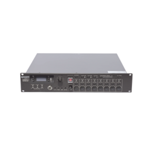 Controlador de Evacuación Por Voz | 500 W | 8 Zonas independientes | 4 entradas de audio y 2 entradas de micrófono