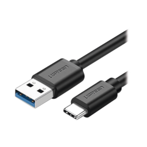 Cable USB-A a USB-C | 1 Metro | Carga y Sincronización de Datos | Carga Rápida 60W | Datos 5 Gbps | QC 3.0/2.0 | FPC | AFC | Protección Integrada | Duradero y Flexible| Caja ABS | Cubierta de TPE | Color Negro.