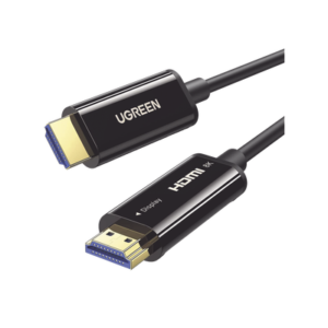 Cable HDMI de 10 Metros por Fibra Óptica 8K@60Hz / Fibra de 4 núcleos + Cobre estañado de 7 núcleos / Compatible con HDMI 2.1 / Alta velocidad 18 Gbps / 3D / HDR / Caja de Aleacion Zinc / Premium