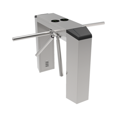 Torniquete Industrial en Acero Inoxidable, Bidireccional, Espacio para Lectora de Proximidad