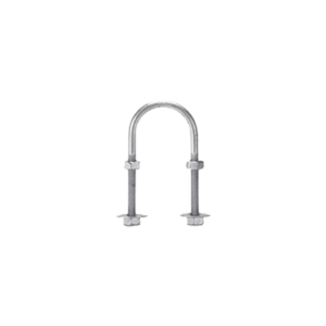 Abrazadera tipo U de 1 1/2", con acabado Electro Zinc, no incluye tuercas y arandelas