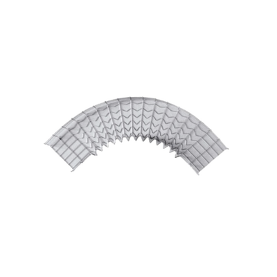 Curva pre-fabricada de 90 grados 54/300 mm de ancho