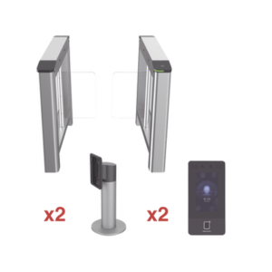 Kit de Torniquete con Terminales Faciales incluidas / Montajes Incluidos / Izquierdo y Derecho / Carril de 90 cms / 3,000,000 MCBF / 4 Pares de IR