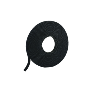 Rollo de Cinta de Contacto, de 15 Pies (4.5m) de Largo, 19.1 mm de Ancho, Color Negro