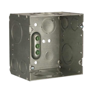 Caja Cuadrada 4- 11/16" x 4 11/16"/ Profundidad de 3-1/4"/ 2 Entradas 1", 1 1/4", 1 1/2", 2", 2 Entradas 1"-1 1/4", 2 Entradas 3/4 "- 1", 4 Entradas 1/2" - 3/4", 2 Entradas 1/2".