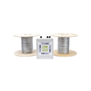 Kit de Cable Sensor Para Cerca Ciclonica IRONCLAD / 150 METROS / 2 ZONAS; 75 METROS POR ZONA / Sin Falsas Alarmas por Viento / TODO Incluido/TARJETA LPU400/ Calibración por Software