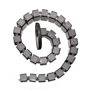 Portacable de tipo Cadena para Escritorio / Organizador de Cables Vertical Articulado / 1200mm de Longitud / Evita que los Cables se Enreden o Tensen al momento de Elevar la Altura