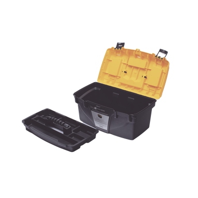 Caja Porta Herramientas 17", 44x26x23 cm Bicolor con Compartimientos para Tornillos. - Image 2