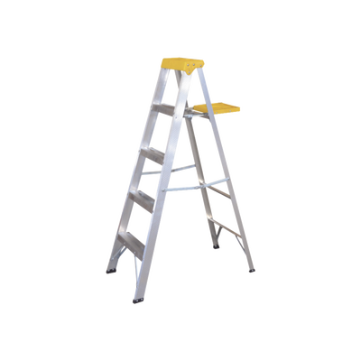 Escalera de Aluminio Tipo Tijera, 5 PeldaƱos de 1.83 metros.