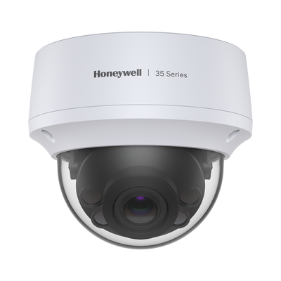 Domo IP 5 Megapixel / Lente Mot. 2.7 a 13.5 mm / 50 mts IR / Ultra Baja Iluminación / NDAA / ONVIF / IP67 / IK10 / H.265 / IA (Filtro de Humanos y Vehiculos) / Merodeo / Conteo de Personas / PoE / Audio y Alarmas I/O / Serie 35