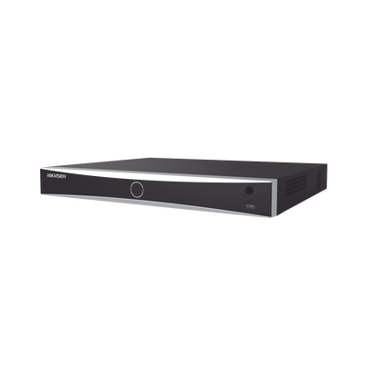 NVR 12 Megapixel (4K) / 16 canales IP / Soporta Cámaras con AcuSense / 2 Bahías de Disco Duro / HDMI en 4K / Sin Puertos PoE