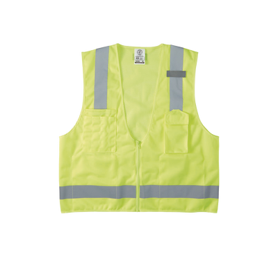 Chaleco de seguridad reflectante de alta visibilidad, mediano/grande. Con mĂșltiples bolsillos de diferente capacidad