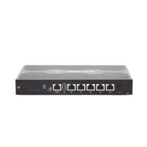 EdgeRouter 6 PoE pasivo 24 V, con 5 puertos 10/100/1000 Mbps + 1 puerto SFP, con funciones avanzadas de ruteo