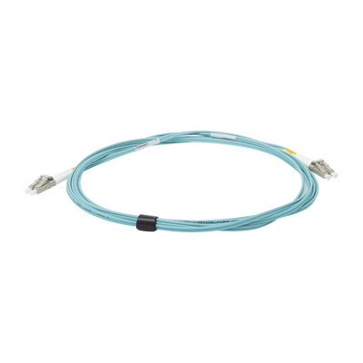 Jumper de Fibra Óptica Multimodo 50/125 XGLO OM3, LC-LC Duplex, OFNR, Color Aqua, 3 Metros - Image 2