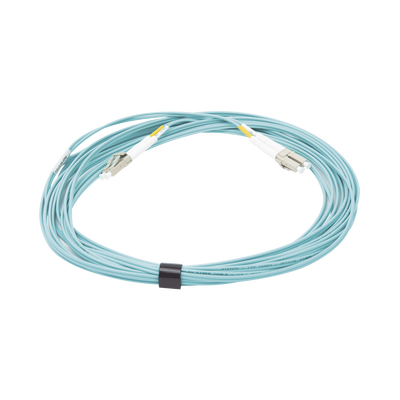 Jumper de Fibra Óptica Multimodo 50/125 XGLO OM3, LC-LC Duplex, OFNR, Color Aqua, 7 Metros - Image 2