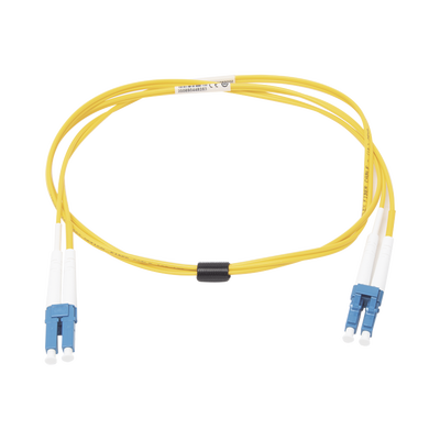 Jumper de Fibra Óptica Monomodo (OS2), XGLO, Riser, LC/UPC-LC/UPC Duplex, OFNR, Color Amarillo, 1 Metro - Image 2