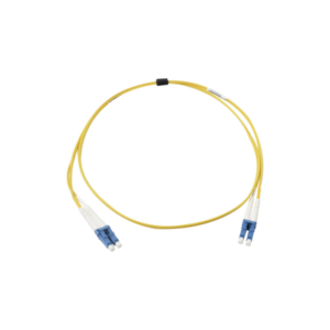 Jumper de Fibra Óptica Monomodo (OS2), XGLO, Riser, LC/UPC-LC/UPC Duplex, OFNR, Color Amarillo, 1 Metro