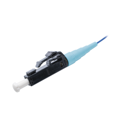 Pigtail de Fibra Óptica LC Simplex, Multimodo OM3 50/125, 900um, Color Aqua, 1 Metro - Image 2