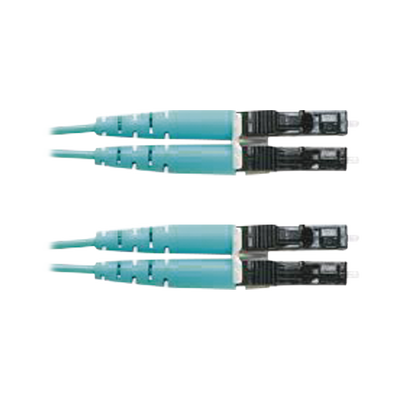 Jumper de Fibra Optica Multimodo 50/125 OM3, LC-LC Duplex, OFNR (Riser), Color Aqua, 9 Metros - Image 2