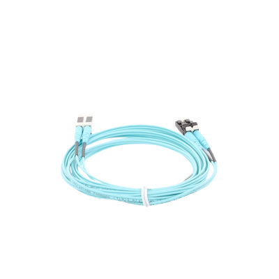 Jumper de Fibra Optica Multimodo 50/125 OM4, LC-LC Duplex, OFNR (Riser), Color Aqua, 3 Metros - Image 3