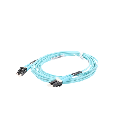Jumper de Fibra Optica Multimodo 50/125 OM4, LC-LC Duplex, OFNR (Riser), Color Aqua, 3 Metros - Image 4