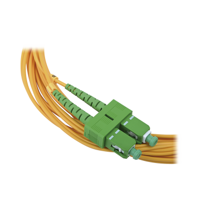 Jumper de Fibra Óptica Monomodo 9/125 LC/UPC-SC/APC, PVC, 2.0 mm, Dúplex, amarillo, 3 metros - Image 2